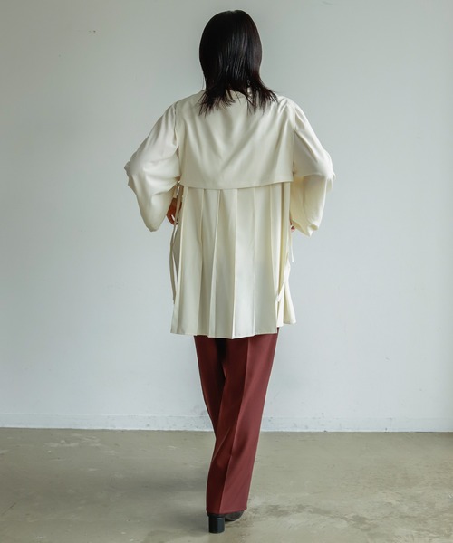 Birthday room（バースデイルーム）の「後ろプリーツチュニックブラウス（シャツ/ブラウス・レディース・オフホワイト/ブラック/グリーン・FREE）」の22枚目の写真