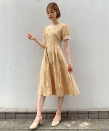 titty＆Co. PETIT | 【titty&Co.PETIT】チェックピコレースワンピース(ワンピース)