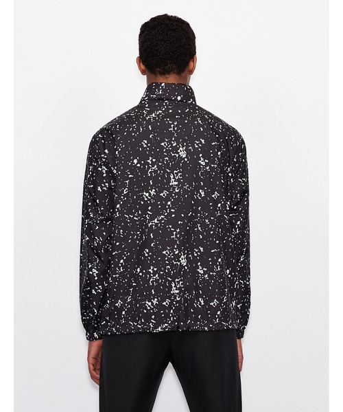 A|Xアルマーニエクスチェンジポロック柄ハーフジップポリエステルライトジャケット A|Xアルマーニエクスチェンジポロック柄ハーフジップポリエステル