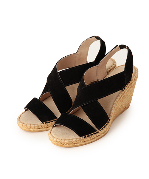 Ray BEAMS（レイビームス）の「CALZANOR / クロスベルト ジュート サンダル（サンダル・レディース・ブラック/グレイッシュベージュ・39/35/38/36/37）」の13枚目の写真