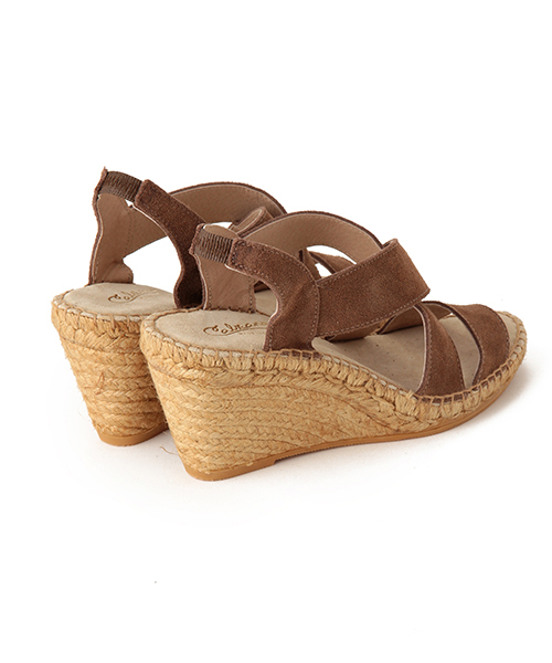 Ray BEAMS（レイビームス）の「CALZANOR / クロスベルト ジュート サンダル（サンダル・レディース・ブラック/グレイッシュベージュ・39/35/38/36/37）」の7枚目の写真