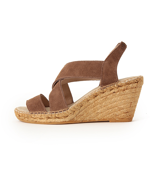 Ray BEAMS（レイビームス）の「CALZANOR / クロスベルト ジュート サンダル（サンダル・レディース・ブラック/グレイッシュベージュ・39/35/38/36/37）」の8枚目の写真