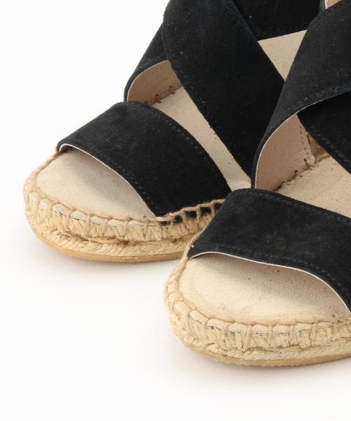 Ray BEAMS（レイビームス）の「CALZANOR / クロスベルト ジュート サンダル（サンダル・レディース・ブラック/グレイッシュベージュ・39/35/38/36/37）」の18枚目の写真