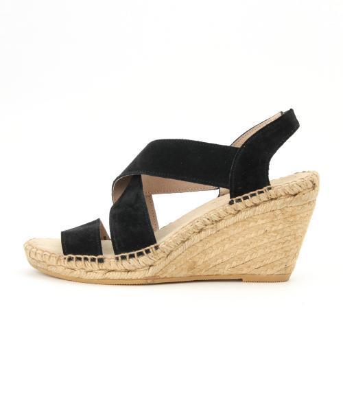 Ray BEAMS（レイビームス）の「CALZANOR / クロスベルト ジュート サンダル（サンダル・レディース・ブラック/グレイッシュベージュ・39/35/38/36/37）」の14枚目の写真