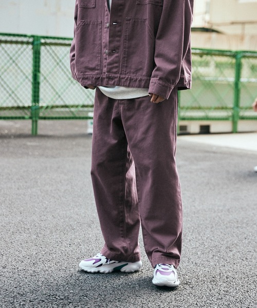 SPOC STORE（スポックストア）の「【SPOC STORE】ウォッシュ加工 ライトダックパンツ（その他パンツ・メンズ・パープル/ブラウン・S/M/L）」の20枚目の写真