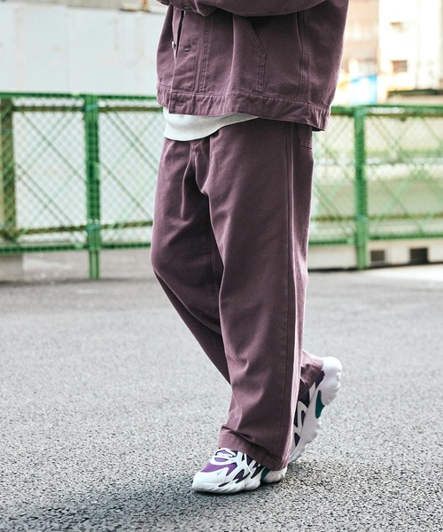 SPOC STORE（スポックストア）の「【SPOC STORE】ウォッシュ加工 ライトダックパンツ（その他パンツ・メンズ・パープル/ブラウン・S/M/L）」の11枚目の写真