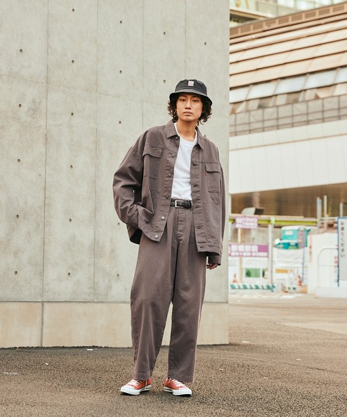 SPOC STORE（スポックストア）の「【SPOC STORE】ウォッシュ加工 ライトダックパンツ（その他パンツ・メンズ・パープル/ブラウン・S/M/L）」の16枚目の写真