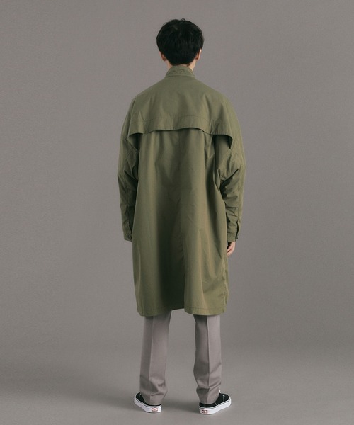 DELUXE(デラックス)の「D65- INKFISH(ノーカラーコート・メンズ・ブラック/オリーブ・S/M/L)」の19枚目の写真