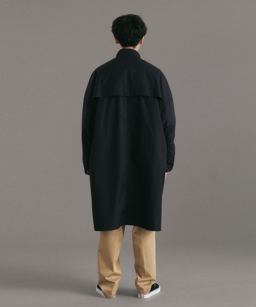 DELUXE(デラックス)の「D65- INKFISH(ノーカラーコート・メンズ・ブラック/オリーブ・S/M/L)」の16枚目の写真