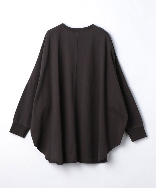 Grand PARK（グランドパーク）の「ミニ裏毛ポンチョプルオーバー（スウェット・レディース・ホワイト/ベージュ/チャコールグレー・FREE）」の6枚目の写真