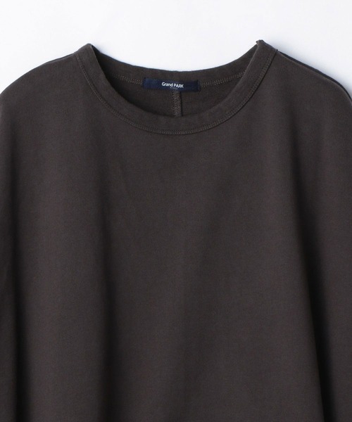 Grand PARK（グランドパーク）の「ミニ裏毛ポンチョプルオーバー（スウェット・レディース・ホワイト/ベージュ/チャコールグレー・FREE）」の7枚目の写真