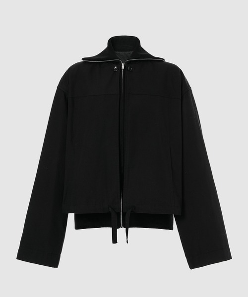 LEMAIRE(ルメール)の「DOUBLE BLOUSON WITH RIBS(ブルゾン・レディース・ブラック/ホワイト系その他・36/34)」の2枚目の写真
