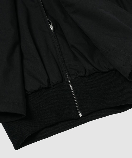 LEMAIRE(ルメール)の「DOUBLE BLOUSON WITH RIBS(ブルゾン・レディース・ブラック/ホワイト系その他・36/34)」の6枚目の写真