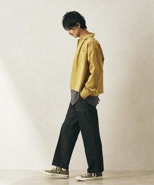 JOURNAL STANDARD relume（ジャーナルスタンダード　レリューム）の「CALIFORNIA コーデュロイワークショートシャツ[オーバーサイズ][ユニセックス対応]（シャツ/ブラウス・メンズ・ライトグレー/ブラック/ブラウン/ベージュ系その他・MEDIUM/LARGE）」の21枚目の写真