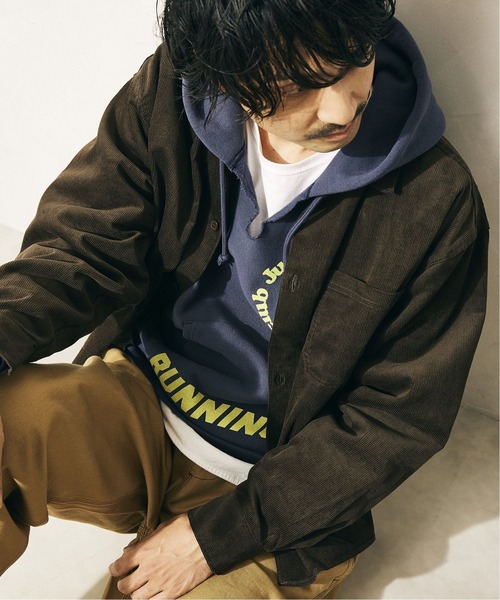 JOURNAL STANDARD relume（ジャーナルスタンダード　レリューム）の「CALIFORNIA コーデュロイワークショートシャツ[オーバーサイズ][ユニセックス対応]（シャツ/ブラウス・メンズ・ライトグレー/ブラック/ブラウン/ベージュ系その他・MEDIUM/LARGE）」の18枚目の写真