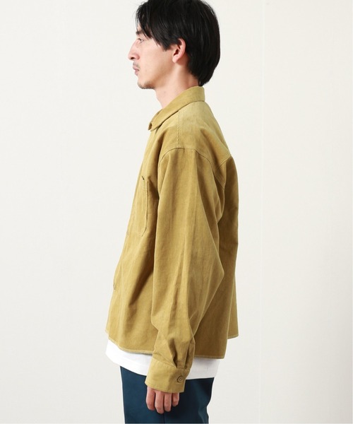 JOURNAL STANDARD relume（ジャーナルスタンダード　レリューム）の「CALIFORNIA コーデュロイワークショートシャツ[オーバーサイズ][ユニセックス対応]（シャツ/ブラウス・メンズ・ライトグレー/ブラック/ブラウン/ベージュ系その他・MEDIUM/LARGE）」の14枚目の写真