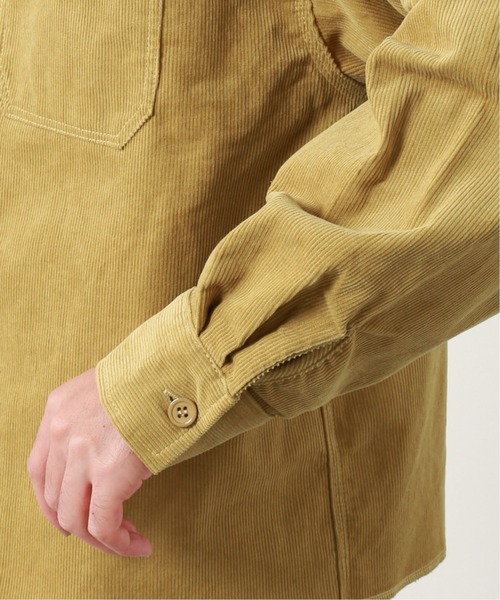 JOURNAL STANDARD relume（ジャーナルスタンダード　レリューム）の「CALIFORNIA コーデュロイワークショートシャツ[オーバーサイズ][ユニセックス対応]（シャツ/ブラウス・メンズ・ライトグレー/ブラック/ブラウン/ベージュ系その他・MEDIUM/LARGE）」の9枚目の写真