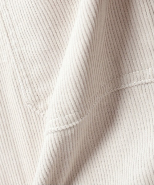 JOURNAL STANDARD relume（ジャーナルスタンダード　レリューム）の「CALIFORNIA コーデュロイワークショートシャツ[オーバーサイズ][ユニセックス対応]（シャツ/ブラウス・メンズ・ライトグレー/ブラック/ブラウン/ベージュ系その他・MEDIUM/LARGE）」の10枚目の写真