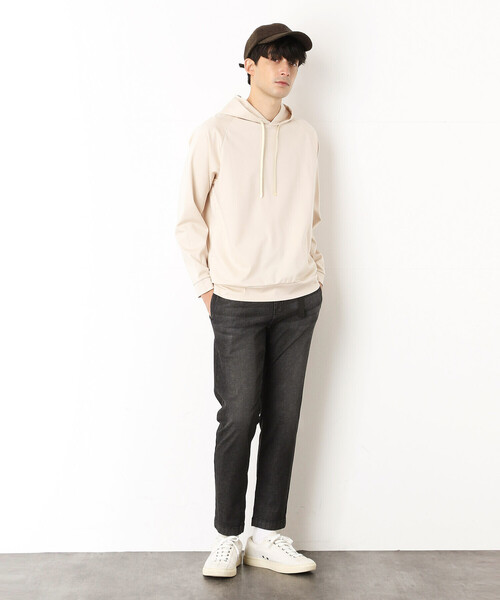COMME　CA COMMUNE（コムサコミューン）の「シルケットポンチ プルオーバーパーカ（パーカー・メンズ・ダークブラウン/パープル/グリーン/レンガ/チャコール/キナリ/イエロー・LARGE/MEDIUM）」の8枚目の写真