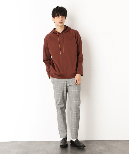 COMME　CA COMMUNE（コムサコミューン）の「シルケットポンチ プルオーバーパーカ（パーカー・メンズ・ダークブラウン/パープル/グリーン/レンガ/チャコール/キナリ/イエロー・LARGE/MEDIUM）」の14枚目の写真