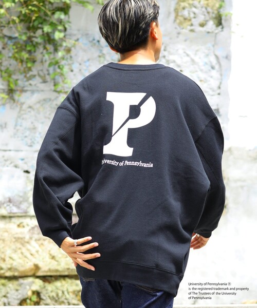FREAK'S STORE（フリークスストア）の「▽【WEB限定】PENNSYLVANIA/ペンシルべニア　別注バックプリントPスウェット（スウェット・レディース・ブラック/オフホワイト/ライトグレー・ﾌﾘ-）」の3枚目の写真