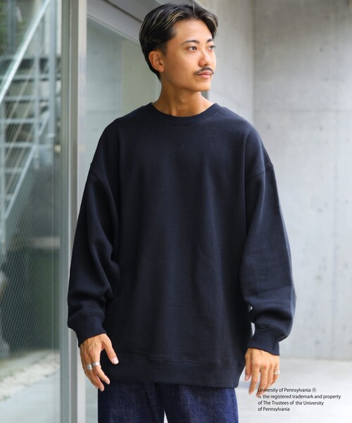 FREAK'S STORE（フリークスストア）の「▽【WEB限定】PENNSYLVANIA/ペンシルべニア　別注バックプリントPスウェット（スウェット・レディース・ブラック/オフホワイト/ライトグレー・ﾌﾘ-）」の6枚目の写真