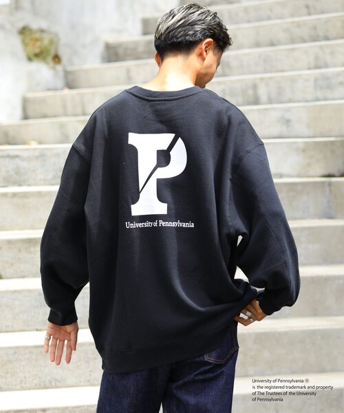 FREAK'S STORE（フリークスストア）の「▽【WEB限定】PENNSYLVANIA/ペンシルべニア　別注バックプリントPスウェット（スウェット・レディース・ブラック/オフホワイト/ライトグレー・ﾌﾘ-）」の8枚目の写真