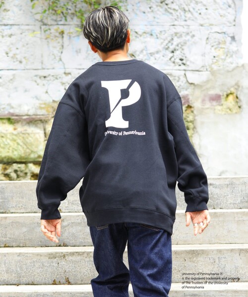 FREAK'S STORE（フリークスストア）の「▽【WEB限定】PENNSYLVANIA/ペンシルべニア　別注バックプリントPスウェット（スウェット・レディース・ブラック/オフホワイト/ライトグレー・ﾌﾘ-）」の14枚目の写真