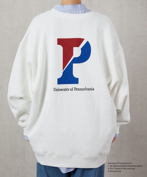 FREAK'S STORE（フリークスストア）の「▽【WEB限定】PENNSYLVANIA/ペンシルべニア　別注バックプリントPスウェット（スウェット・レディース・ブラック/オフホワイト/ライトグレー・ﾌﾘ-）」の18枚目の写真