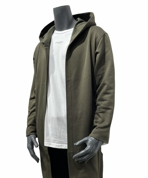 CUSTOM CULTURE（カスタムカルチャー）の「【CUSTOM CULTURE】 ドレスコードシルケット裏毛 コーディガン（カーディガン/ボレロ・メンズ・ブラック/ベージュ/ネイビー/カーキ・FREE）」の4枚目の写真