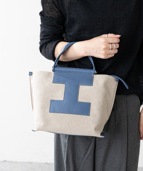 IACUCCI（イアクッチ）の「ソルベット S CANVAS/CERVO ≪限定カラー≫（ハンドバッグ・レディース・ブルー・FREE）」の10枚目の写真