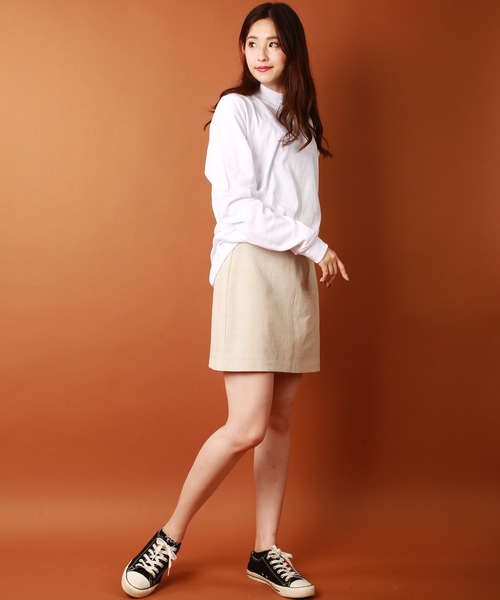 WESTSEA（ウエストシー）の「モックネック／タートルネック 長袖ドレープカットソー インナーロンT（Tシャツ/カットソー・メンズ・ブラック系その他/ホワイト系その他/ブラック/ホワイト・L/M）」の9枚目の写真