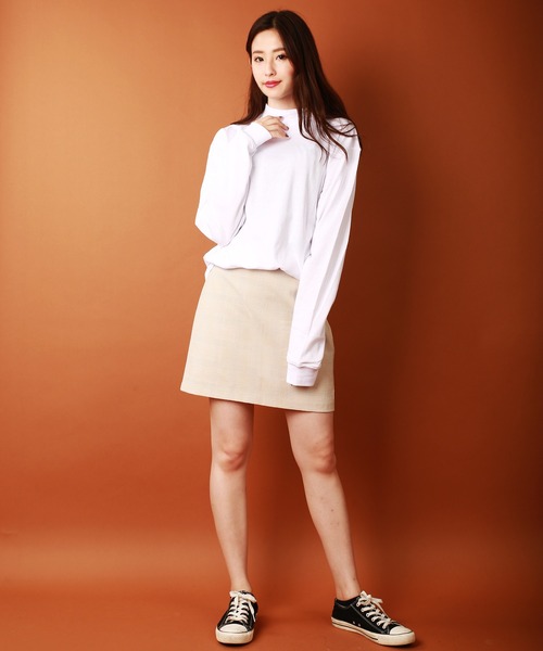 WESTSEA（ウエストシー）の「モックネック／タートルネック 長袖ドレープカットソー インナーロンT（Tシャツ/カットソー・メンズ・ブラック系その他/ホワイト系その他/ブラック/ホワイト・L/M）」の10枚目の写真