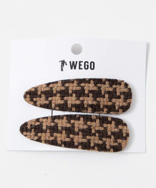 WEGO(ウィゴー)の「WEGO/千鳥柄パッチンピン(ヘアピン・レディース・ブラック系その他/グレー系その他/ブラウン系その他・FREE)」の6枚目の写真