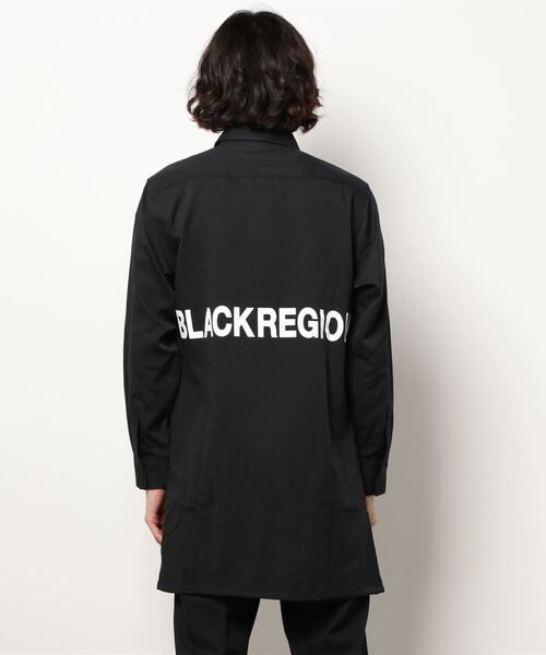 semantic design（セマンティックデザイン）の「シェラック/SHELLAC ロゴプリント 長袖ロングシャツ（シャツ/ブラウス・メンズ・ブラック・MEDIUM/LARGE/X-LARGE/S）」の4枚目の写真