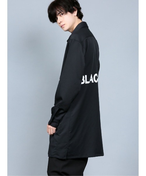 semantic design（セマンティックデザイン）の「シェラック/SHELLAC ロゴプリント 長袖ロングシャツ（シャツ/ブラウス・メンズ・ブラック・MEDIUM/LARGE/X-LARGE/S）」の5枚目の写真