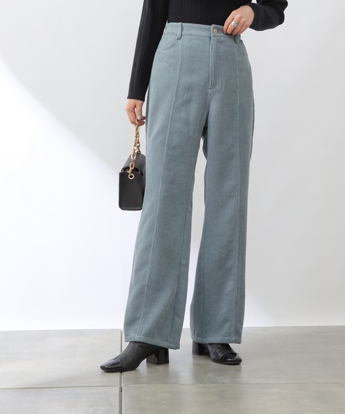 COLONY 2139(コロニートゥーワンスリーナイン)の「コール天フレアパンツ/コーデュロイパンツ(その他パンツ・レディース・ブルー/アイボリー/カーキ/チャコールグレー・LARGE/MEDIUM)」の7枚目の写真