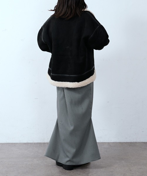 CIAOPANIC（チャオパニック）の「スリットマーメイドスカート/チェック（スカート・レディース・カーキ/ブラック/キャメル/オリーブ/ブラック系その他・MEDIUM/SMALL）」の21枚目の写真