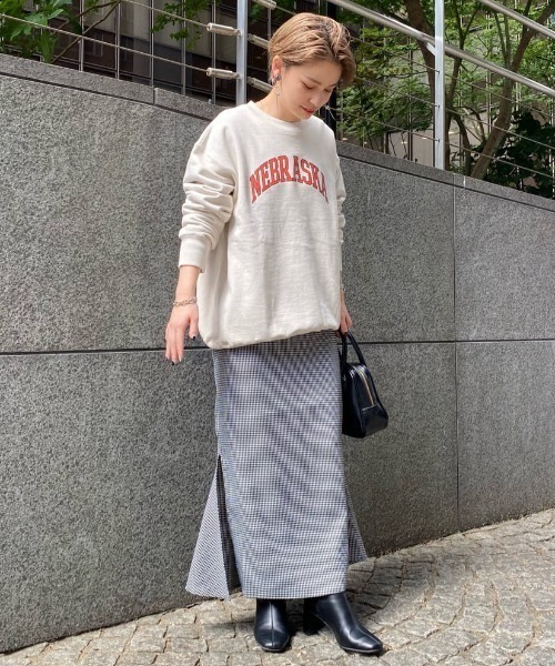 CIAOPANIC（チャオパニック）の「スリットマーメイドスカート/チェック（スカート・レディース・カーキ/ブラック/キャメル/オリーブ/ブラック系その他・MEDIUM/SMALL）」の10枚目の写真