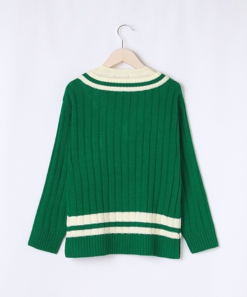 by LOVEiT(バイラビット)の「レイヤードニット(ニット/セーター・キッズ・ネイビー/アイボリー/グリーン・120cm/130cm/140cm/150cm/160cm)」の7枚目の写真
