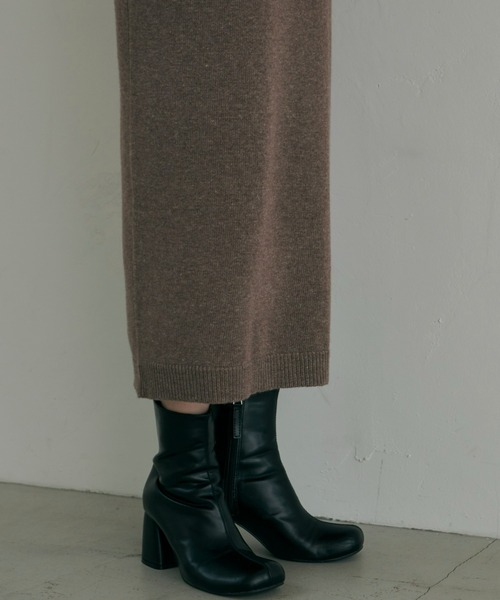 hinari（ヒナリ）の「タートルニットワンピース（ワンピース・レディース・ライトグレー/ブラウン・SMALL/FREE）」の15枚目の写真