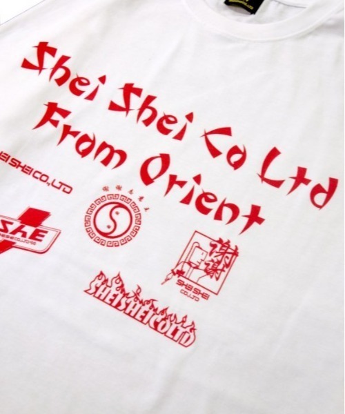 shei shei co LTD(シェイシェイシーオーエルティディ)の「【SHEI SHEI/シェイシェイ】FLYER L/S TEE(Tシャツ/カットソー・メンズ・ホワイト/ブラック・FREE)」の4枚目の写真