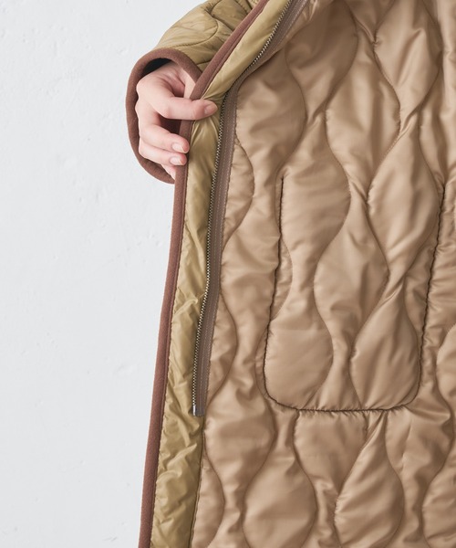 BONbazaar（ボンバザール）の「キルティングコート（ノーカラーコート・レディース・ブラック/ベージュ・FREE）」の18枚目の写真