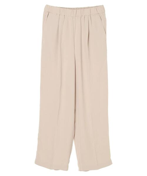 earth music&ecology（アースミュージックアンドエコロジー）の「タックギャザーワイドパンツ ＊（その他パンツ・レディース・ブラック/ダークグリーン/ベージュ/マスタード・M/L）」の12枚目の写真