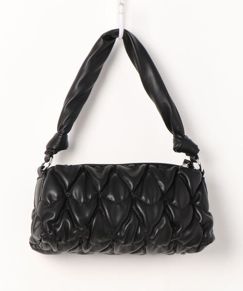 N.（N. Natural Beauty Basic）（エヌエヌナチュラルビューティーベーシック）の「キルティングミニショルダーバッグ（ショルダーバッグ・レディース・ブラック/パープル・ﾌﾘ-）」の4枚目の写真