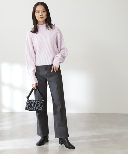 N.（N. Natural Beauty Basic）（エヌエヌナチュラルビューティーベーシック）の「キルティングミニショルダーバッグ（ショルダーバッグ・レディース・ブラック/パープル・ﾌﾘ-）」の8枚目の写真