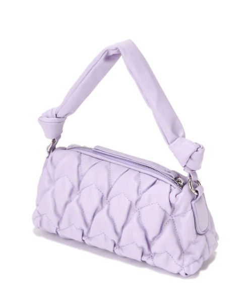 N.（N. Natural Beauty Basic）（エヌエヌナチュラルビューティーベーシック）の「キルティングミニショルダーバッグ（ショルダーバッグ・レディース・ブラック/パープル・ﾌﾘ-）」の15枚目の写真