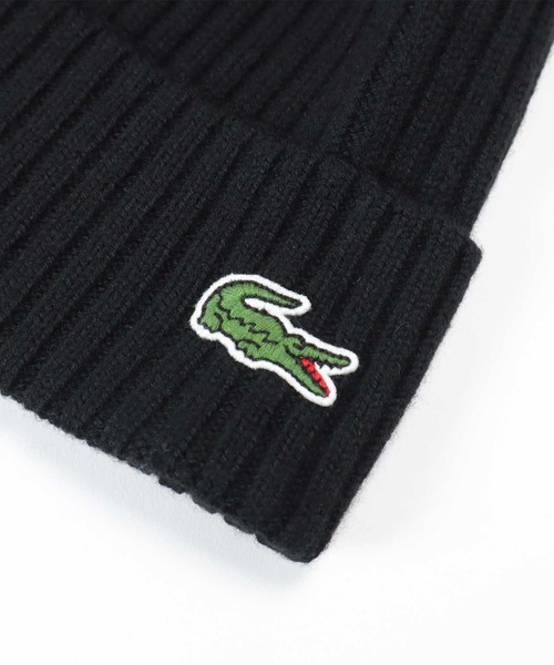 LACOSTE(ラコステ)の「ラコステ カフニット帽 ブランドロゴ(ニットキャップ/ビーニー・メンズ・レッド/ネイビー/ブラック/グリーン・FREE)」の10枚目の写真