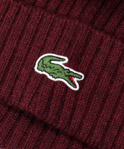 LACOSTE(ラコステ)の「ラコステ カフニット帽 ブランドロゴ(ニットキャップ/ビーニー・メンズ・レッド/ネイビー/ブラック/グリーン・FREE)」の19枚目の写真