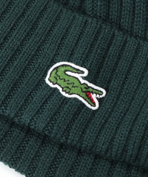 LACOSTE(ラコステ)の「ラコステ カフニット帽 ブランドロゴ(ニットキャップ/ビーニー・メンズ・レッド/ネイビー/ブラック/グリーン・FREE)」の13枚目の写真